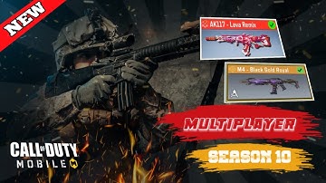 New Multiplayer Mode New Legendary M4 And Ak117 Mythic Gameplay |Call Of Duty Mobile S-10 CodMobile