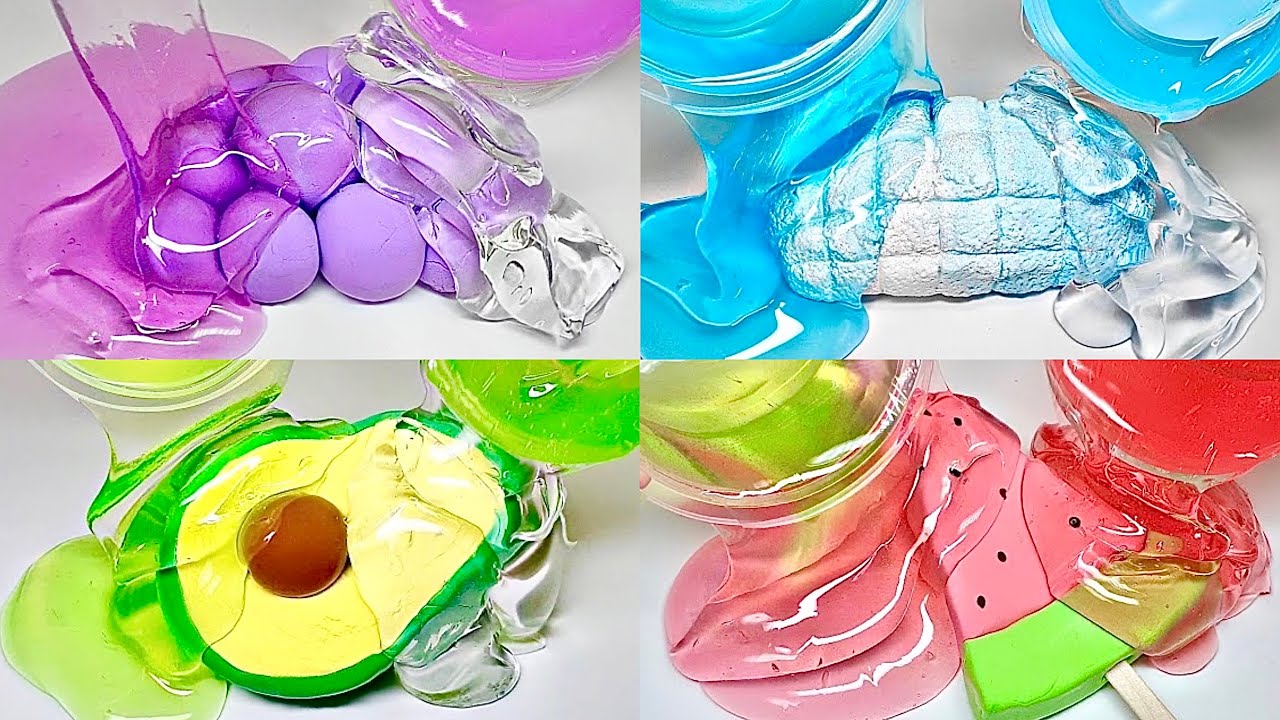 🥑액괴+점토+수딩젤 파티 모음집2 🍇 🍉  / 파티시리즈2 영상 중에 여러분의 최애는 무슨 영상인가요?!