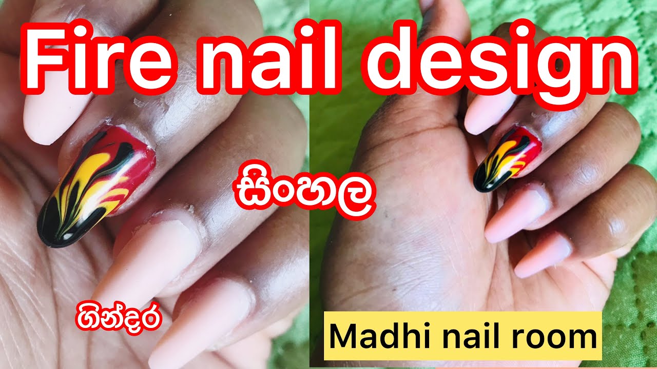 10. "Abstract Fire Nail Art Tutorial" - wide 2