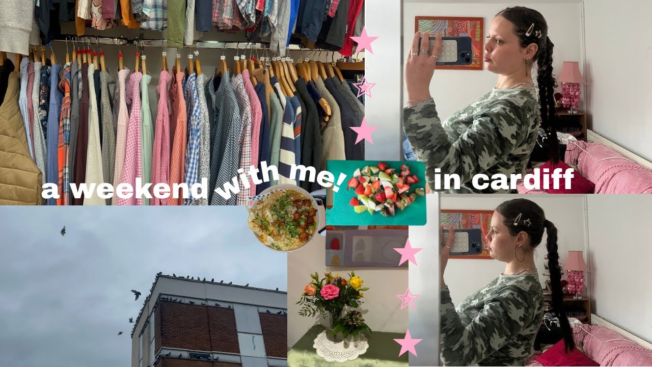 a weekend in my life in cardiff - charity shopping, cooking & errands!