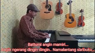 Angin Mamiri - Lagu Daerah Sulawesi Selatan (karaoke lirik) Do = C mayor. Live piano karaoke version
