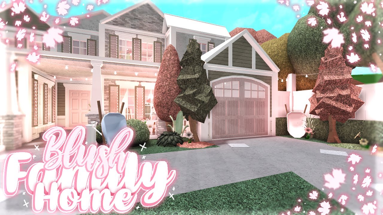 Blush family home Bloxburg Speedbuild Aylosia☆* YouTube