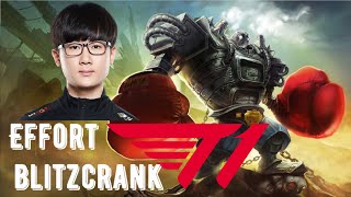 T1 Effort picks Blitzcrank vs Thresh - Support Matchup