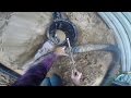 EMERGENCY SUMP PUMP INSTALL with French Drain  - How To Install a Sump Pump in the Rain