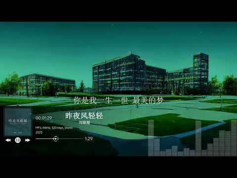 2023華語網絡流行音樂 ||《昨夜風輕輕》|| 劉曉超 || 動態歌詞