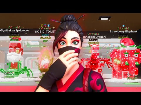 Le TOP 1 FR me présente sa BASE de NOËL sur STEAL THE BRAINROT 🤩 (Skibidi Toilet à 6B/S 😨)