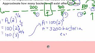 Doubling time and Half life VIDEO examples