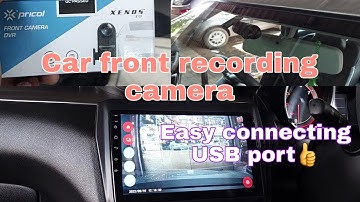 how to installing front recording camera dvr |Android car stereo dash  camera  connection setting