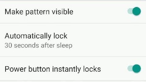 How to make your screen lock pattern invisible when unlocking your Nougat phone