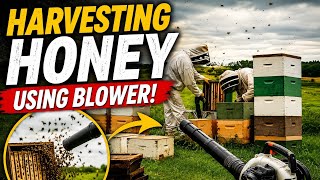 How I Harvest Honey with a Bee Blower.
