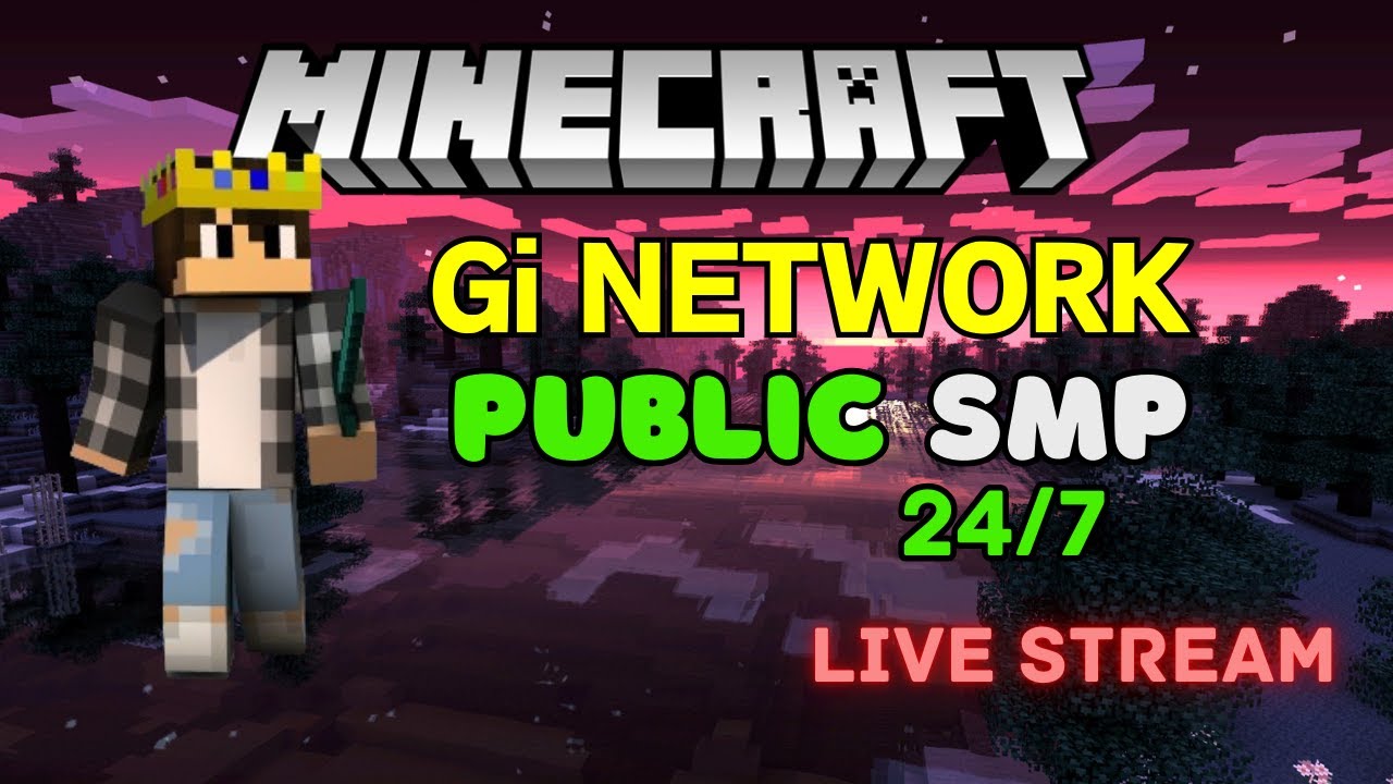 Minecraft Public Smp || Minecraft Live Stream || Java + Pe 24/7 # ...