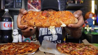 Is Dominos New Pepperoni Stuffed Cheesy Bread Any Good?! (Review)