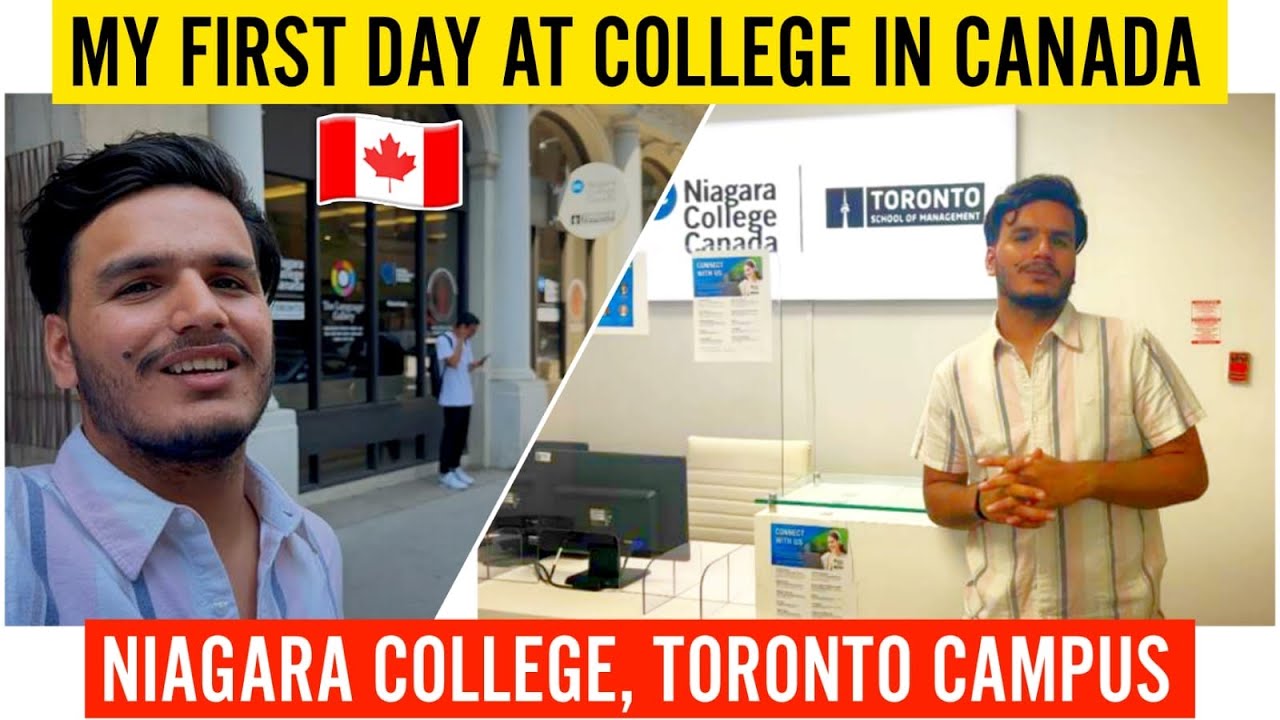 MY FIRST DAY AT COLLEGE IN CANADA 🇨🇦 | NIAGARA COLLEGE TORONTO | INDIAN ...