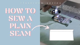 How To Sew a Plain Seam (Straight Stitch) | #beginnersewing #sewingtutorial #howtosew by Madison Lynn 488 views 1 month ago 3 minutes, 34 seconds