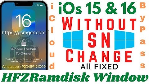 iCloud Bypass iPhones & iPADs iOS 15-16 without DCSD Cable NO NEED to Change SN #HFZRamdisk Windows