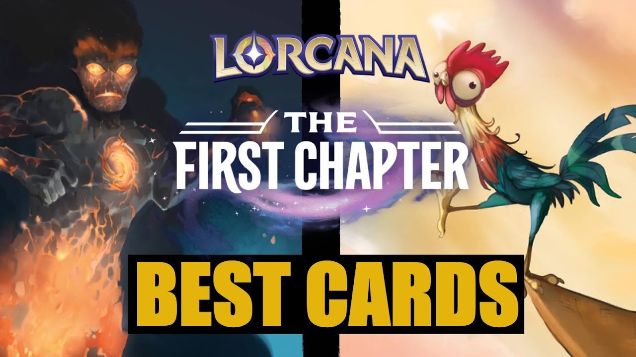 best lorcana first chapter cards Ravensburger Disney TCG: The - Sapphire & Steel Single-Player Starter Deck | Engaging Gameplay | Over 200 Original Disney Artworks The Most Valuable Disney Lorcana