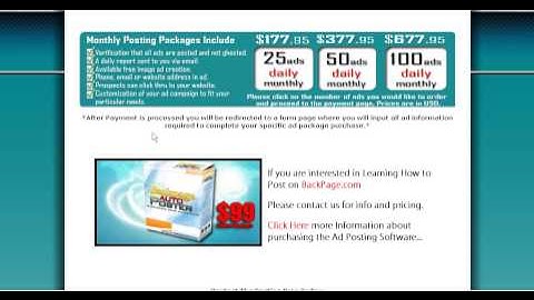 Your Source for BackPage Ad Posting, Get More Traffic to your Website from Backpage.com