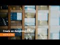 Activity Feed - Create an Assignment Post - Instructor