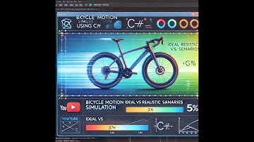 Bicycle Motion Ideal and Realistic Simulation using C# | Computational Physics Simulation |Modelling