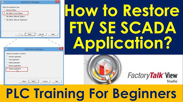 How to restore Factory Talk View SE application? | What is Application Manager?