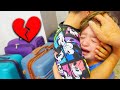 اول مرة يفترقوا عن بعض ✈️😥 (سافرنا وتركنا بيبي مارفل) !!