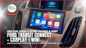 Work Van? More Like Ford Transit Connect Tech Van Wireless CarPlay Android Auto! KENWOOD DMX6523DABS