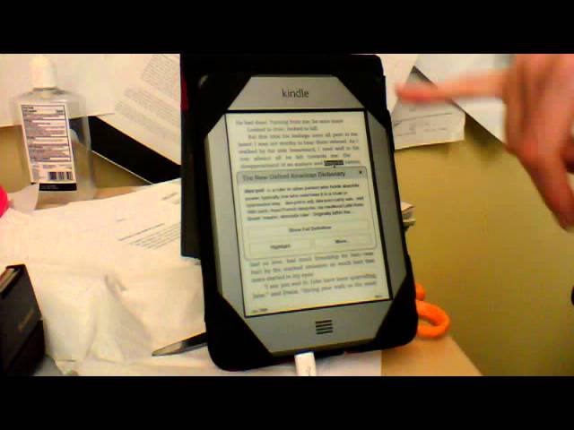 how to use dictionary in kindle