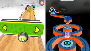 Going Balls: Night Mode Reverse vs Normal – Epic Speedrun Test! (Android/iOS) #gaming