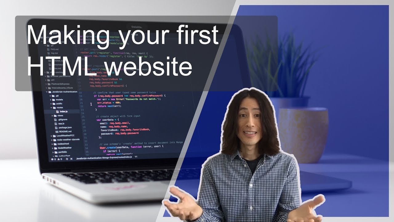 Writing your first HTML code - YouTube