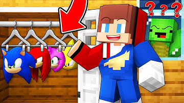 JJ Troll Mikey With Sonic Masks in Minecraft (Maizen)