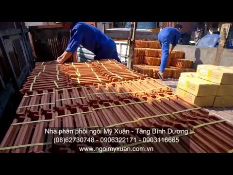 Video Phân phối ngói lợp 22 viên/m2 Mỹ Xuân - youtube