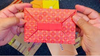 DIY Super Easy Origami Envelope ~ no glue easy fold envelope ~ how to make envelope in minutes