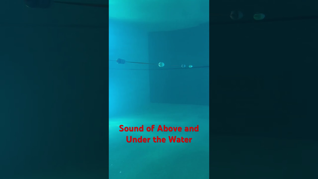 Sound of above and under the water 💦 