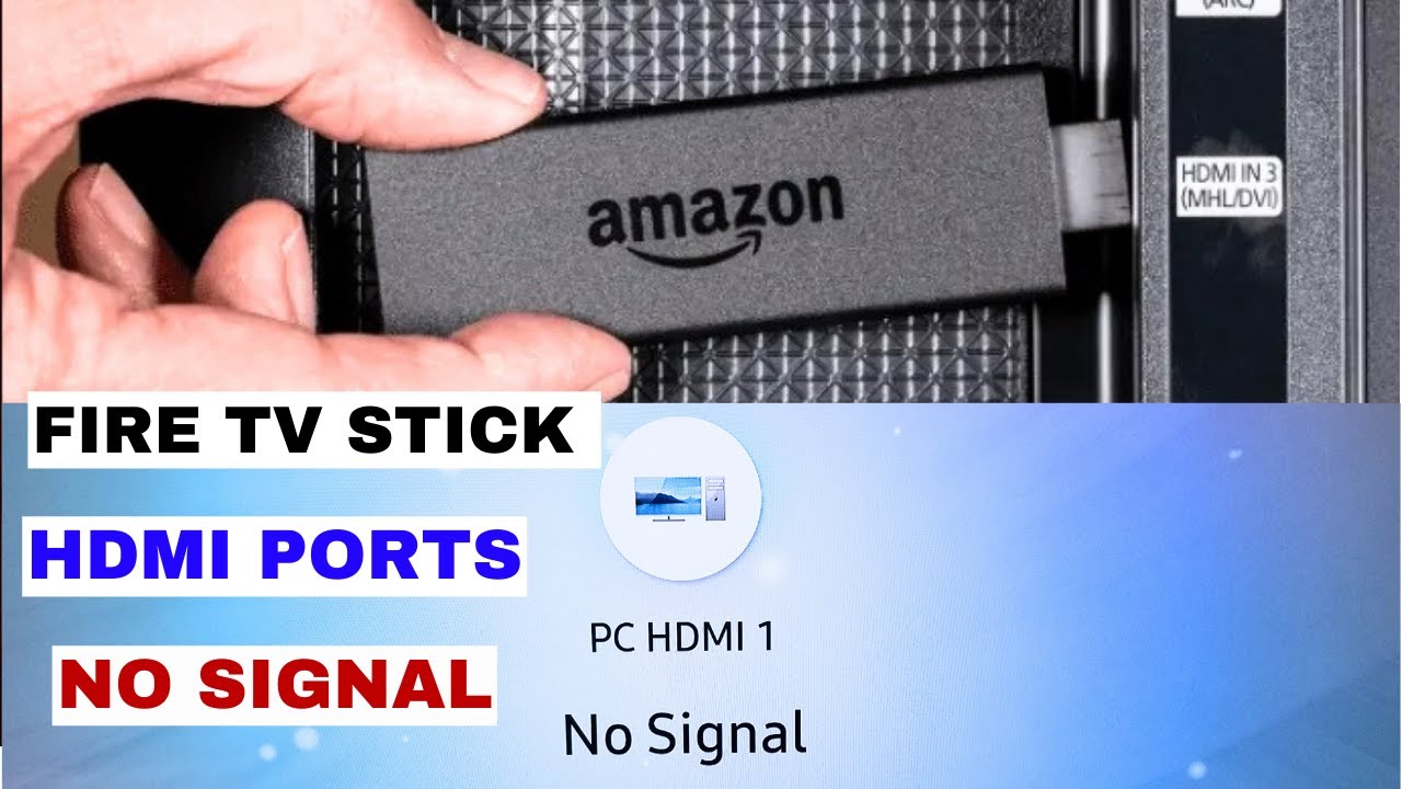 How to Fix "No Signal" on Amazon Fire Stick | Step-by-step Easy Fix in ...