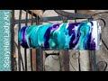 #212 *SOLD*     Super Easy Alcohol ink / Epoxy Mermaid color Tumbler tutorial