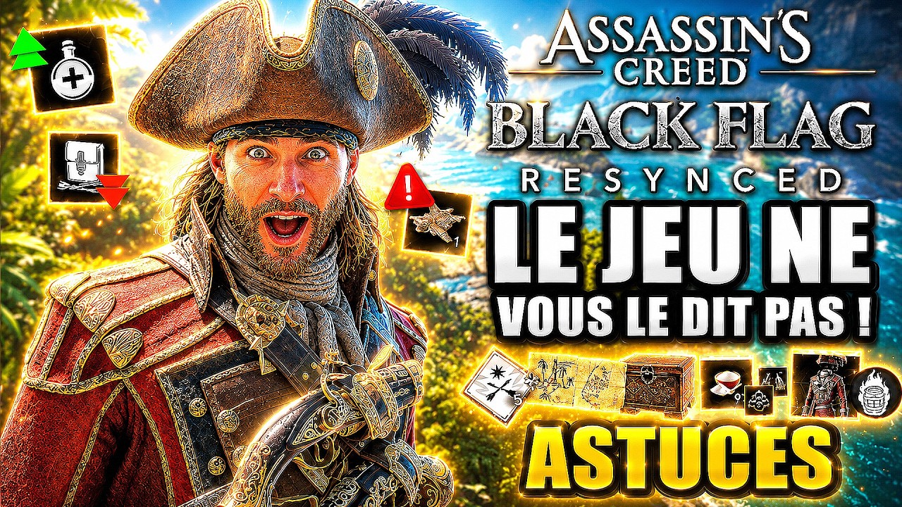 AC Black Flag Resynced : 12 Astuces à SAVOIR avant de Jouer ! (LE JEU NE LE DIT PAS) Paramètres, ...