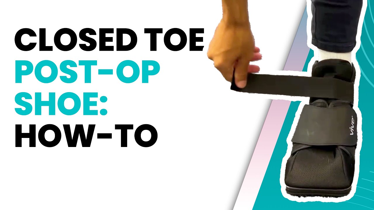 Picture of 👣 Secure Your Recovery: Closed Toe Post-Op Shoe Tutorial - YouTube