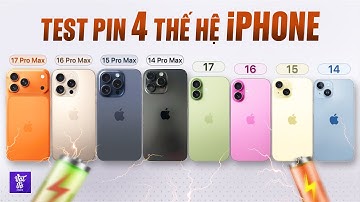 So Pin iPhone Thường và iPhone Pro Max Trong 4 Năm Gần Nhất (iPhone 17, 16, 15, 14)