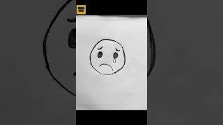 How To Draw A Sad Emoji Sad Emoji Drawing Crying Emoji Drawing