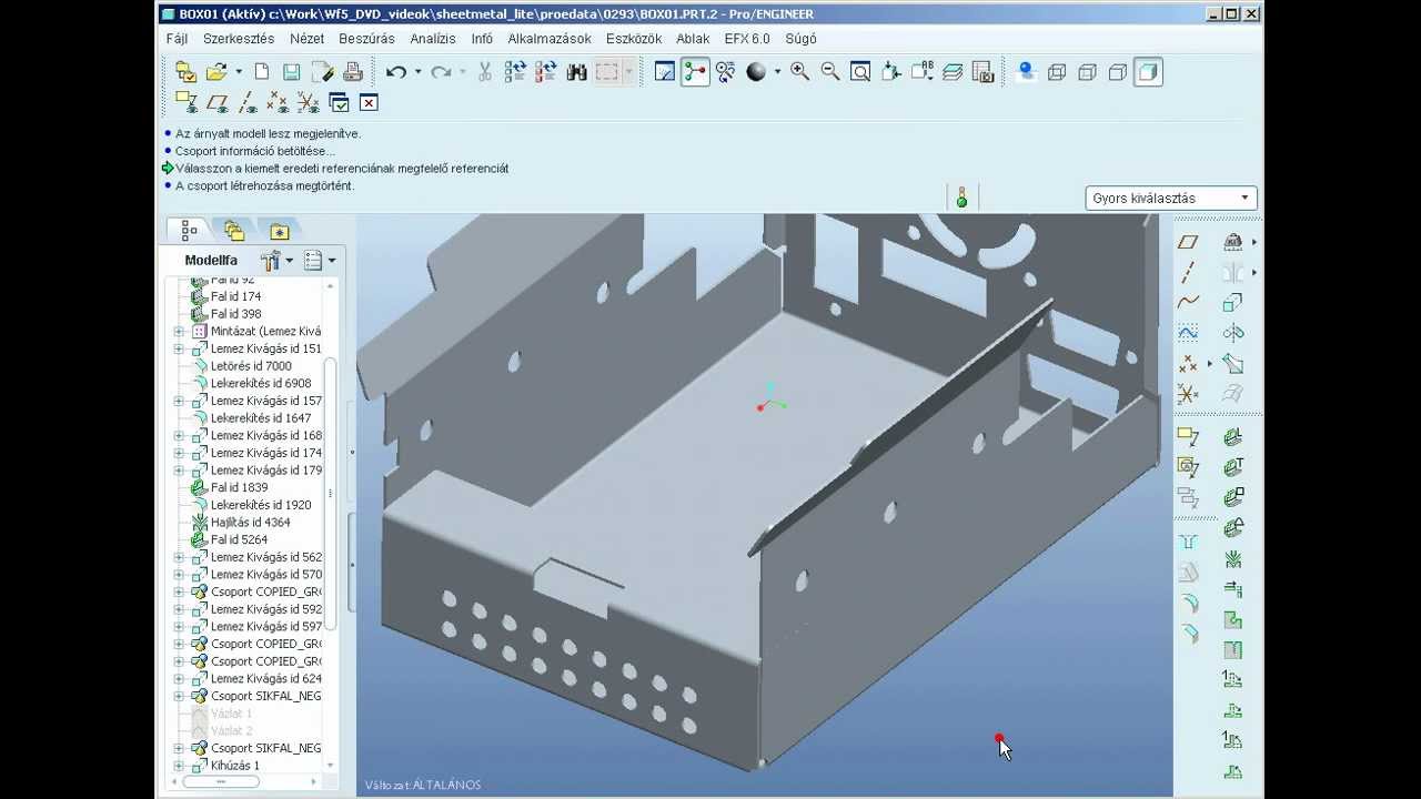 pro e wildfire 5 sheet metal tutorial
