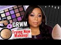 GRWM | TRYING NEW MAKEUP | REPHR BRUSHES + ABH NORVINA VOL 5 + LAURA GELLER POWDER FOUNDATION & MORE