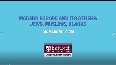 Modern Europe And Its Others: Jews, Muslims and Bl...