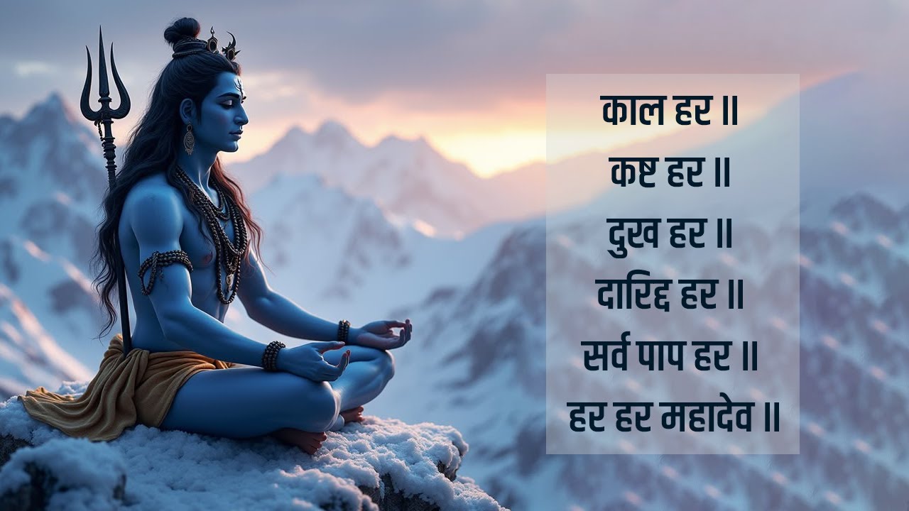 काल हर कष्ट हर दुख हर दरिद्र हर हर हर महादेव - Kal Hara Kasta Hara Dukh Hara Daridra Hara - Mantra