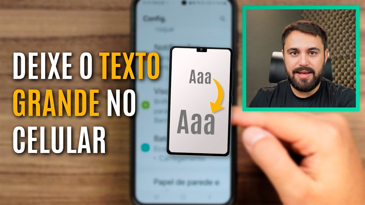 COMO AUMENTAR OU DIMINUIR A LETRA DO CELULAR ANDROID - YouTube