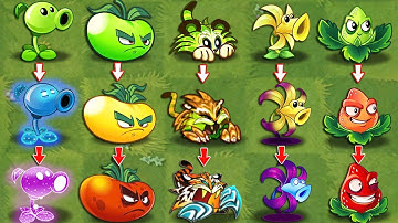 Pvz 2 Discovery - Every All Plants Evolution NOOB - PRO - HACKER v11.9.1