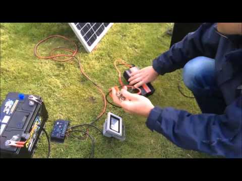 how to set up a solar panel regulator battery and inverter free 240v electricity part 2