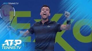 Bautista Agut beats Djokovic: Best Shots & Match Point | Doha 2019