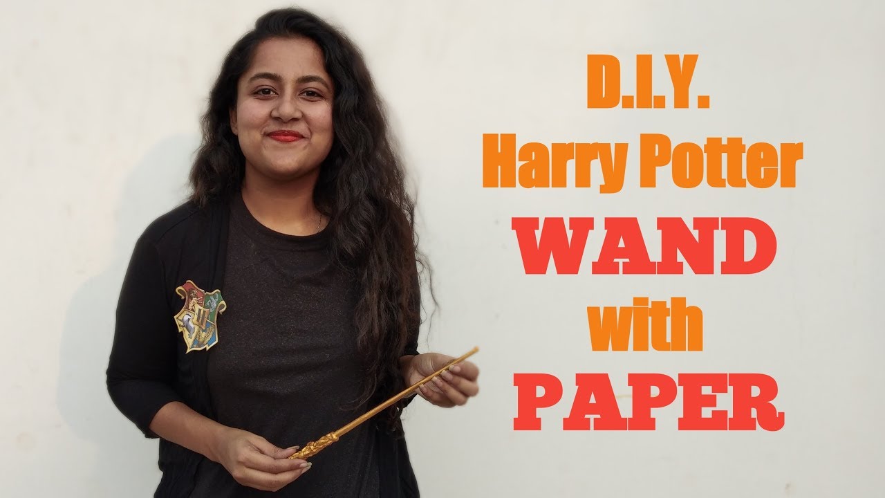 how to make harry potter wands out of paper