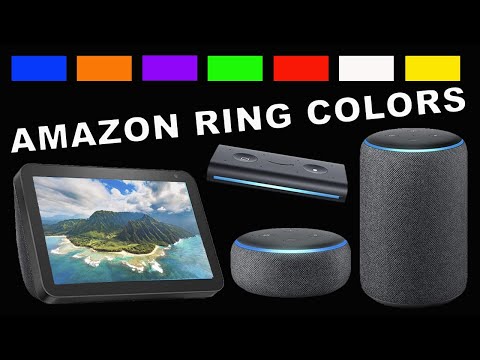 What do Alexa ring colors mean?