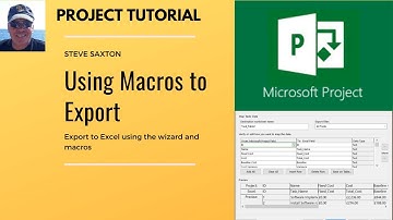 How to use a Macro to Update an Excel file from Microsoft Project